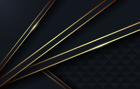 Luxury gold and black background designのイラスト素材