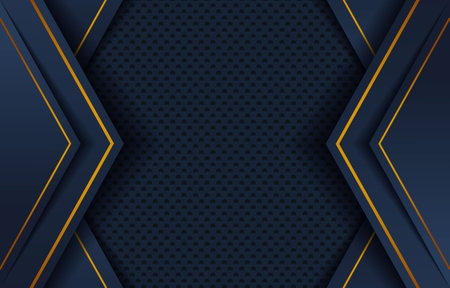 Luxury gold and blue background designのイラスト素材