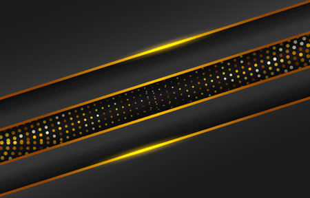 Luxury gold and black background designのイラスト素材