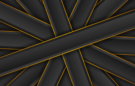 Luxury gold and black background designのイラスト素材