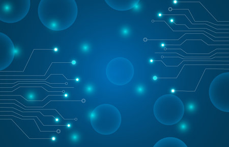Futuristic blue background designのイラスト素材