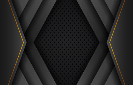Luxury gold and black background designのイラスト素材