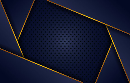 Luxury gold and blue background designのイラスト素材