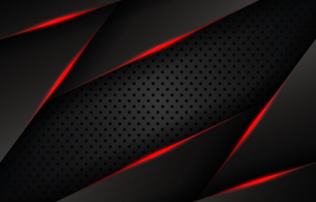 Futuristic red and black background designのイラスト素材