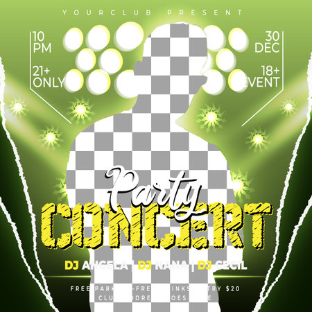 Music Concert Flyer Designのイラスト素材