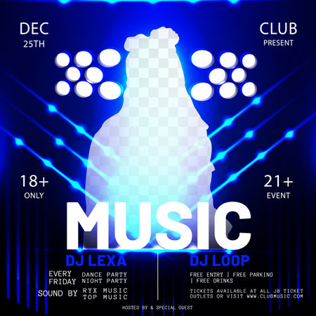 Music Concert Flyer Designのイラスト素材