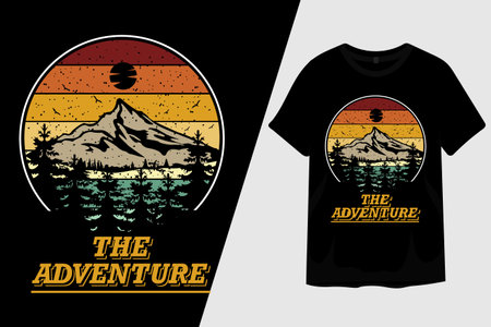 The Adventure T Shirt Designのイラスト素材