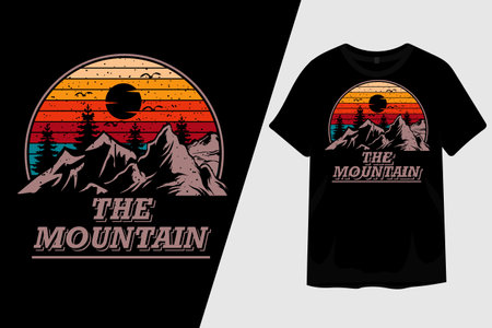 The Mountain T Shirt Designのイラスト素材