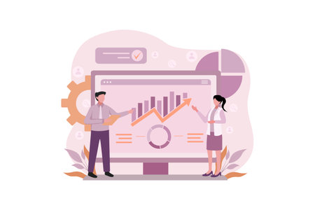 Business Strategy Flat Designのイラスト素材