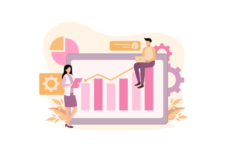 Business Target Flat Designのイラスト素材