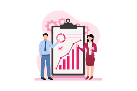 Business Flat Illustration Designのイラスト素材