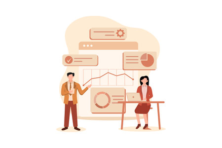 Business Strategy Flat Designのイラスト素材
