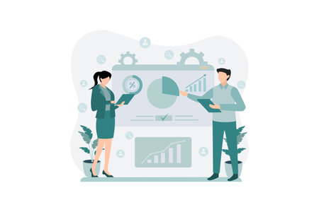 Business Analysis Flat Designのイラスト素材