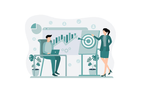 Business Analysis Flat Designのイラスト素材