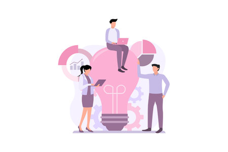 Business Flat Illustration Designのイラスト素材