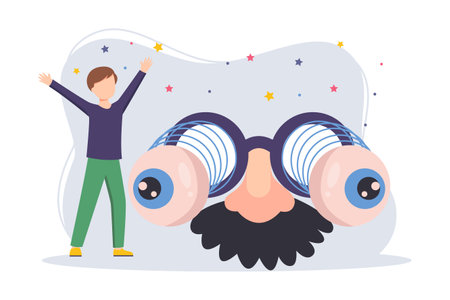 April Fools Flat Design Illustrationのイラスト素材