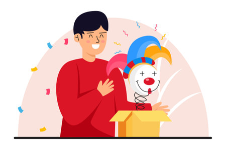 April Fools Flat Designのイラスト素材
