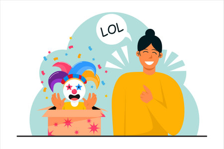 April Fools Flat Designのイラスト素材