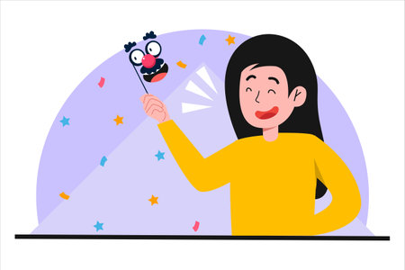 April Fools Flat Designのイラスト素材