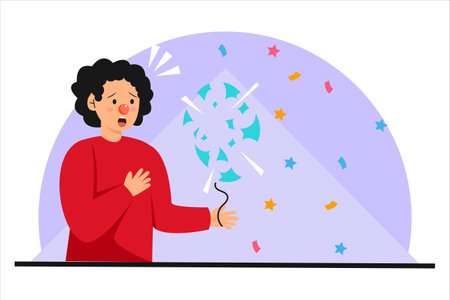 April Fools Funny Joke Flat Designのイラスト素材