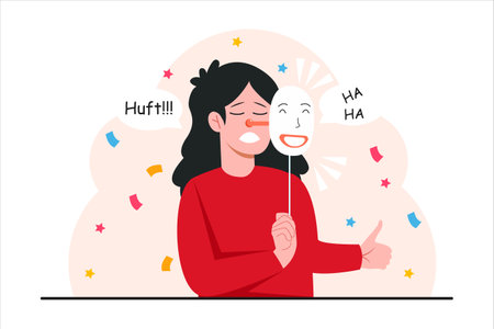 April Fools Flat Designのイラスト素材