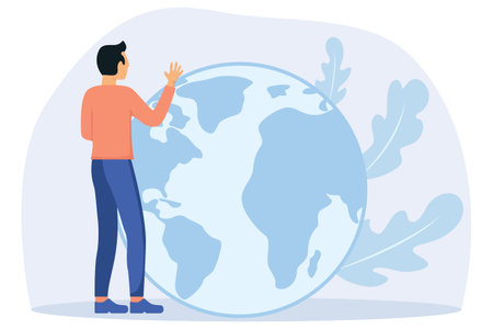 Earth Day Flat Illustrationのイラスト素材