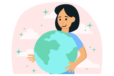 Earth Day Flat Illustrationのイラスト素材