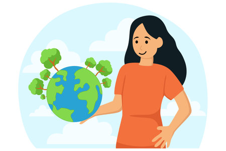 Earth Day Flat Illustrationのイラスト素材