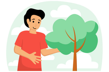 Earth Day Flat Illustrationのイラスト素材