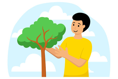 Earth Day Flat Illustrationのイラスト素材