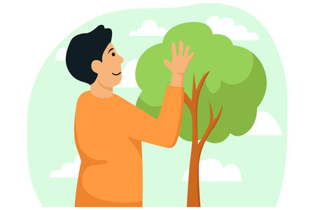 Earth Day Flat Illustrationのイラスト素材