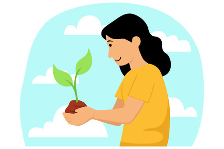 Earth Day Flat Illustrationのイラスト素材