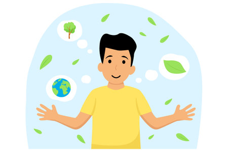 Earth Day Flat Illustrationのイラスト素材