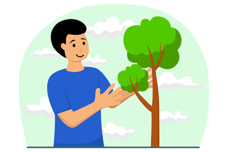 Earth Day Flat Illustrationのイラスト素材