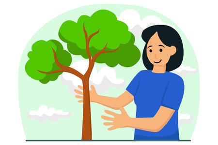 Earth Day Flat Illustrationのイラスト素材