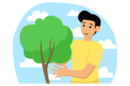 Earth Day Flat Illustrationのイラスト素材