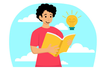 World Book Day Flat Designのイラスト素材