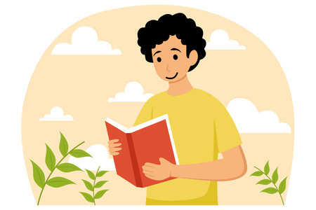 World Book Day Flat Designのイラスト素材