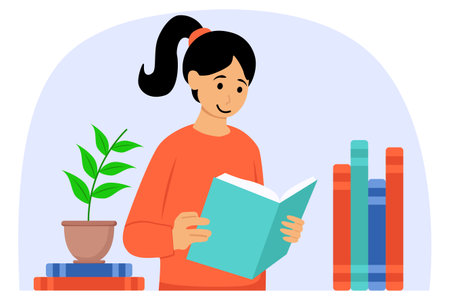 World Book Day Flat Designのイラスト素材
