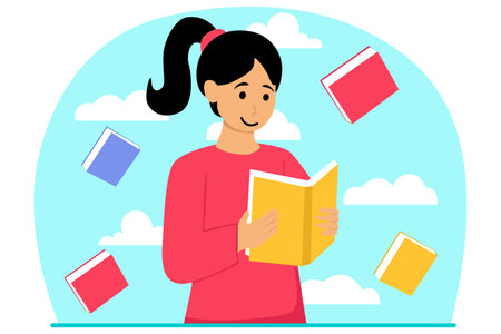 World Book Day Flat Designのイラスト素材