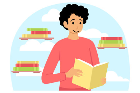 World Book Day Flat Designのイラスト素材