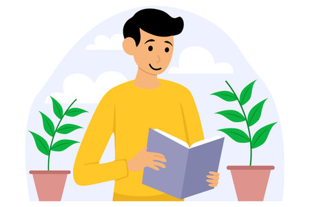 World Book Day Flat Designのイラスト素材