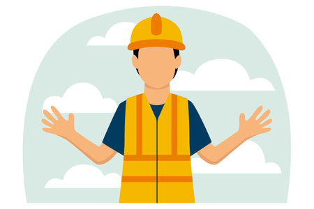 Labour Day Flat Designのイラスト素材