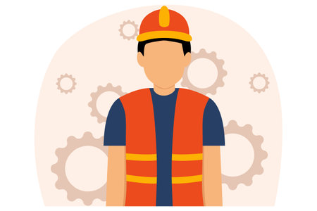 Labour Day Flat Designのイラスト素材