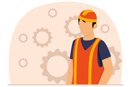Labour Day Flat Designのイラスト素材