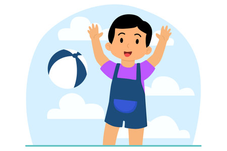Children's Day Flat Designのイラスト素材
