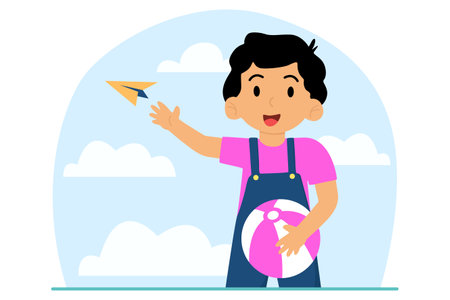 Children's Day Flat Designのイラスト素材