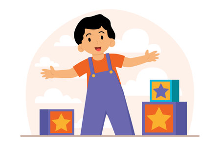 Children's Day Flat Designのイラスト素材