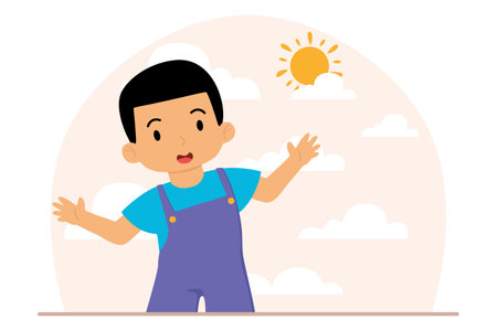 Children's Day Flat Designのイラスト素材