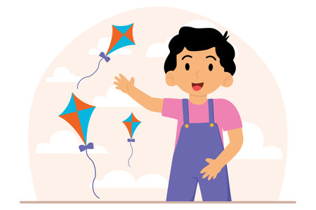 Children's Day Flat Designのイラスト素材